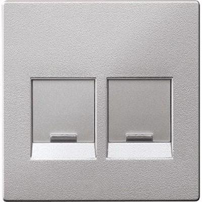 Merten MEG4562-0460 Netwerkdoos Afdekking Aluminium 1 stuk(s)