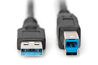 Digitus USB-kabel USB 3.2 Gen1 (USB 3.0 / USB 3.1 Gen1) USB-A stekker, USB-B stekker 1.80 m Zwart Rond, Afgeschermd (drievoudig) AK-300115-018-S Digitus USB-kabel USB 3.2 Gen1 (USB 3.0 / USB 3.1 Gen1) USB-A stekker, USB-B stekker 1.80 m Zwart Rond, Afgeschermd (drievoudig) AK-300115-018-S