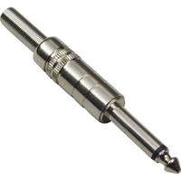 BKL Electronic 1107008 Jackplug 6,35 mm Stekker, recht Aantal polen: 2 Mono Zilver 1 stuk(s) - thumbnail