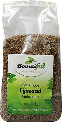Bountiful Bountiful Lijnzaad Gebroken (500g) Bountiful Bountiful Lijnzaad Gebroken (500g)