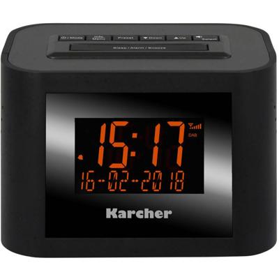 Karcher DAB 2420 Wekkerradio FM Zwart