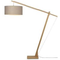 GOOD&MOJO Vloerlamp 'Montblanc' Bamboe en Eco linnen, 207cm, kleur Donkerbeige - thumbnail