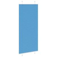 Pliss rolgordijn 85x200 cm stofbreedte 84,4 cm polyester blauw - thumbnail