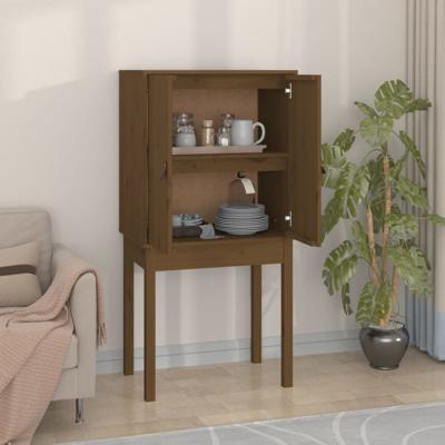 Hoge kast 60x40x120 cm massief grenenhout honingbruin Hoge kast 60x40x120 cm massief grenenhout honingbruin