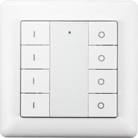 Draadloze zigbee schakelaar van ecodim - geschikt voor 4 groepen - witte kleur - thumbnail