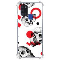 Extreme Case Samsung Galaxy A21s Skull Red - thumbnail