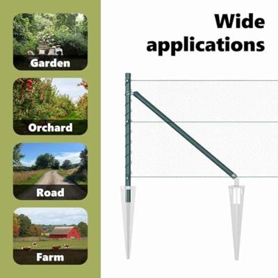 VidaXL Afrasteringspaal groen 25 x 0,6 m (13 mm gaas) staal en pvc