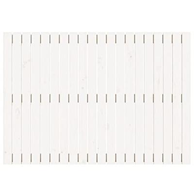 Wandhoofdbord 127,5x3x90 cm massief grenenhout wit