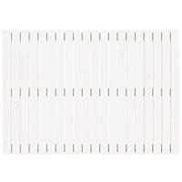 Wandhoofdbord 127,5x3x90 cm massief grenenhout wit - thumbnail
