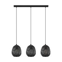 Eglo Zwarte rotan hanglampDembleby 1 3-lichts - 43266 - thumbnail