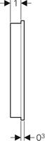 Geberit Bedieningsplaat AquaClean Mera Wandbevestiging Frontbediening Glas Wit - thumbnail