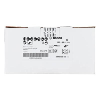 Bosch Accessoires 1 Fiberschuurschijven 180 R444, Expert for Metal , 60 - 2608605486 Bosch Accessoires 1 Fiberschuurschijven 180 R444, Expert for Metal , 60 - 2608605486