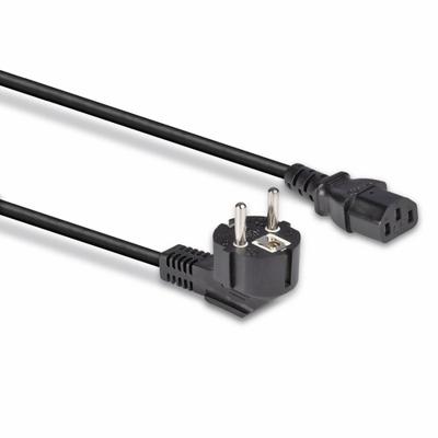 Lindy 30336 3m CEE7/7 Schuko C13 coupler Zwart electriciteitssnoer
