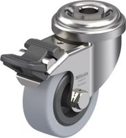 Blickle LRXA-VPA 50G-FI Zwenkwiel met rem Wieldiameter: 50 mm Draagvermogen (max.): 40 kg 1 stuk(s) - thumbnail