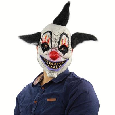 Halloween Festival partij Latex Wizard Clown masker hoofddeksels met haar bang
