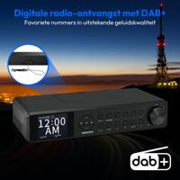 MEDION P66750 keukenonderbouwradio (DAB+ keukenradio, PLL FM-radio, dimbaar TFT-kleurendisplay, kookwekker, bluetooth, ledstrip, incl. montagemateriaal) zwart - thumbnail