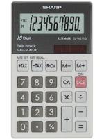 Sharp EL-W211G calculator Pocket Financiële rekenmachine Grijs - thumbnail