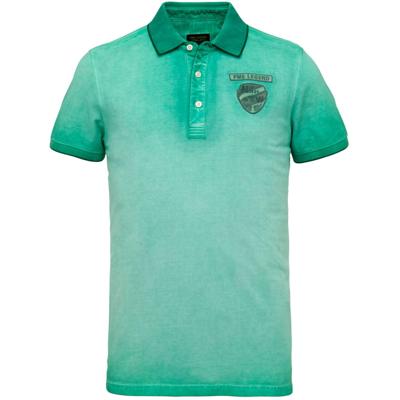 Short sleeve polo light pique cold deep green