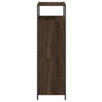 Schoenenkast 60x34x112 cm bewerkt hout bruineikenkleurig - thumbnail