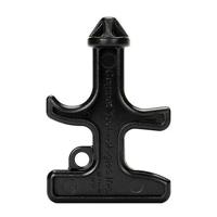 2 stuks buiten noodsituatie sterke zelfverdediging persoonlijke bescherming tactische Security Tool vrouwen vinger Stinger Drill (zwart) - thumbnail