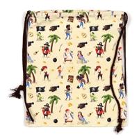 Jolly Rogers Piraat Canvas Trekkoord Rugtas - thumbnail