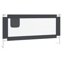 VidaXL Bedhekje peuter 180x25 cm stof donkergrijs - thumbnail