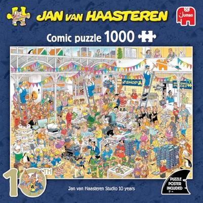 Jumbo Jan van Haasteren 10 jaar Jan van Haasteren studio 1000 stukje Jumbo Jan van Haasteren 10 jaar Jan van Haasteren studio 1000 stukje