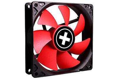 Simpletek PC-ventilator Zwart, Rood (b x h x d) 92 x 25 x 92 mm - thumbnail