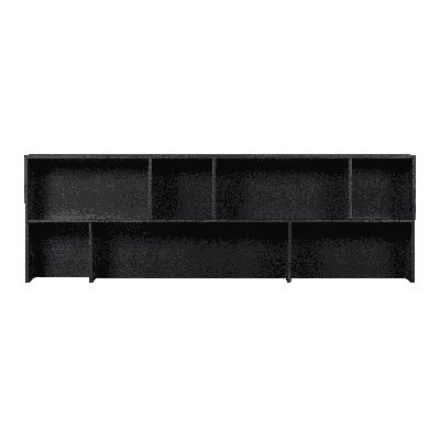 WOOOD Opzetkast 'New Gravure' t.b.v. Dressoir 'New Gravure', Grenen, kleur Zwart