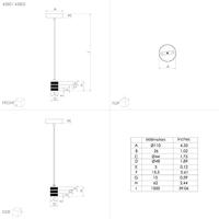 Eglo Zwarte pendelYorth - 43801 - thumbnail