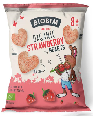 Strawberry hearts 8+ maanden bio 20 Gram Strawberry hearts 8+ maanden bio 20 Gram