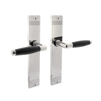 Deurkruk Ton basic met schild groef 235x43x5mm blind nikkel - thumbnail