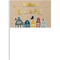 Folat BV Zwaaivlag 'welkom sint & piet', 30x20cm - thumbnail