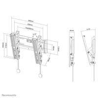 TV houder Neomounts NM-W125BLACK 10" 40" 20 kg - thumbnail