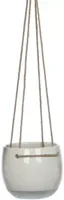 Mica Decorations Resa hangpot rond 18,5x17 cm wit - thumbnail