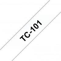 Brother TC-101 Labeltape Kunststof Tapekleur: Transparant Tekstkleur: Zwart 12 mm 7.7 m - thumbnail
