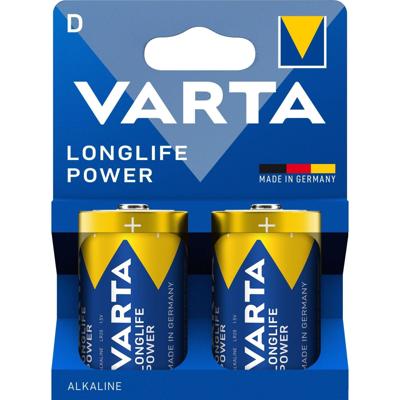 Batterij varta longlife power 2x d | 6 stuks