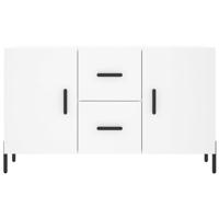 Dressoir 100x36x60 cm bewerkt hout wit - thumbnail