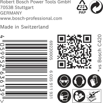 Bosch Accessories 2608901663 Schuurpapier voor vlakschuurmachine Korrelgrootte (num) 120 (l x b) 133 mm x 80 mm 50 stuk(s) Bosch Accessories 2608901663 Schuurpapier voor vlakschuurmachine Korrelgrootte (num) 120 (l x b) 133 mm x 80 mm 50 stuk(s)