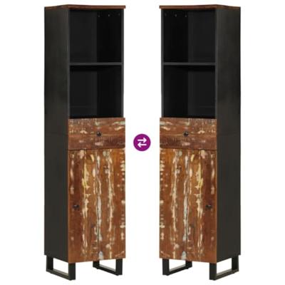 Badkamerkast 38x33x160 cm massief recycled hout Badkamerkast 38x33x160 cm massief recycled hout