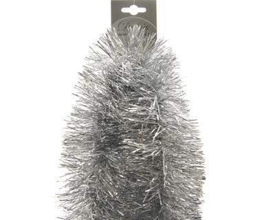 Kaemingk Guirlande lametta glans Zilver 10x270cm