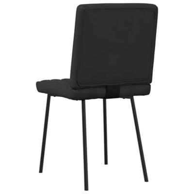 Eetkamerstoelen 2 st kunstleer zwart