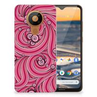 Nokia 5.3 | Hoesje maken | Swirl Pink - thumbnail