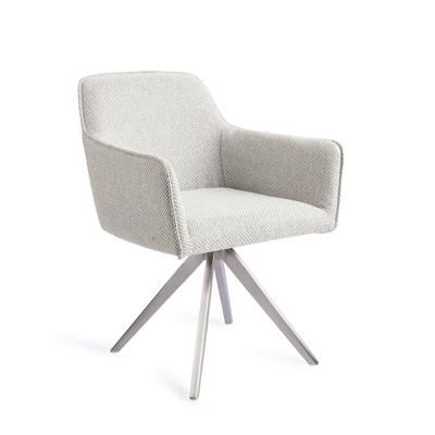 Jesper Home Eetkamerstoel 'Hofu' Turn Steel, Draaibaar, kleur Checkers Charm