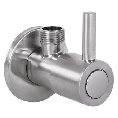 Hoekstopkraan Differnz Met Rozet 1/2x3/8 mm Mat Chroom Differnz