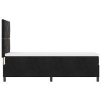 Boxspring bed met matras Zwart 80 x 200 cm Fluweel - thumbnail