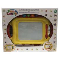 Basic Kidz corner fun'n learn tekenbord met pen en 4 vormpjes - thumbnail