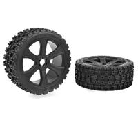 Team Corally - Rebel XMS Off-Road Tires Glued on Black Rims - 1 paar (C-00180-856) - thumbnail