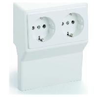 OBO Bettermann SL 2GT2050 cws Inzetstuk voor stopcontact voor Accessoires voor elektroplintsysteem Crème-wit 1 stuk(s)