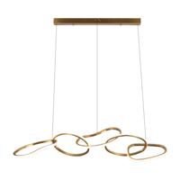 Richmond Hanglamp 'Flyn' LED 125cm, kleur Brushed Gold - thumbnail